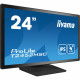 61cm/24inch (1920x1080) Iiyama ProLite T2452MSC-B1 16:9 FHD IPS Touch 14ms HDMI DP USB-C Speaker Black