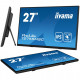 68,6cm/27inch (1920x1080) Iiyama ProLite T2755MSC-B1 16:9 FHD IPS Touch 5ms 60Hz HDMI DP USB Speaker Black