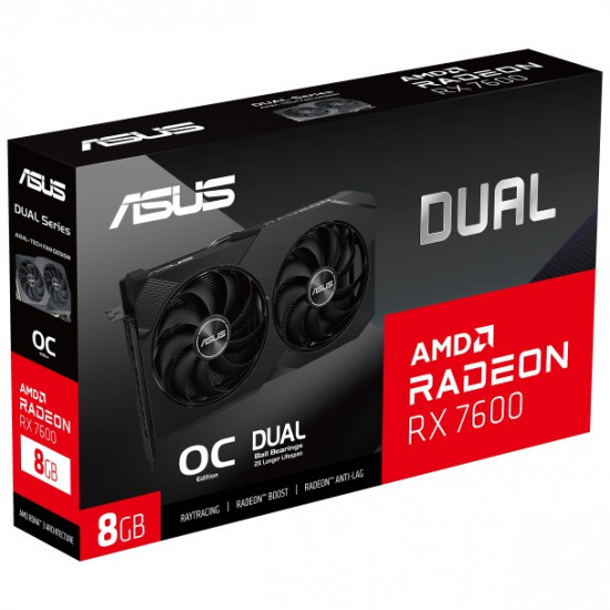 RX 7600 8GB Asus Dual OC V2 GDDR6