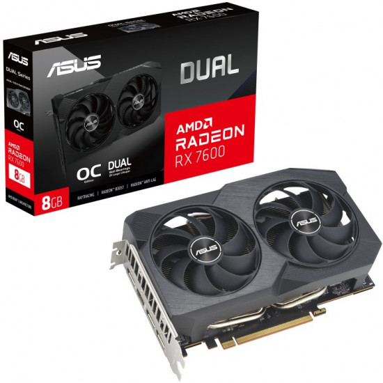 RX 7600 8GB Asus Dual OC V2 GDDR6