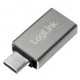 LogiLink USB-C USB 3.0 (ST-BU) Adapter Silber