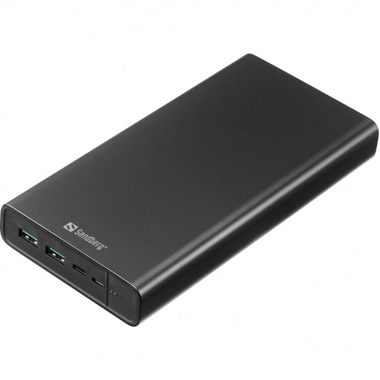 Sandberg 420-63 Powerbank 38400mAh 100W 2xUSB-A/USB-C Schwarz