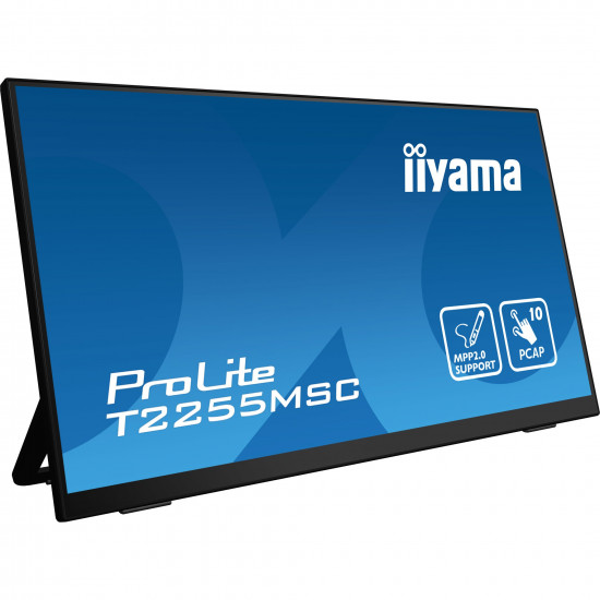 54,5cm/21,5inch (1920x1080) Iiyama ProLite T2255MSC-B1 16:9 FHD IPS Touch 5ms 60Hz HDMI DP Speaker Black