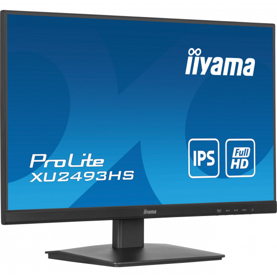 61cm/24inch (1920x1080) Iiyama ProLite XU2493HS-B6 16:9 FHD IPS 0,5ms 100Hz HDMI DP Speaker Black