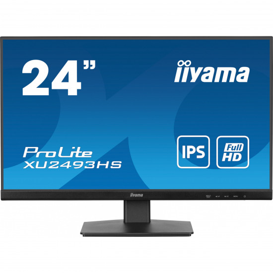 61cm/24inch (1920x1080) Iiyama ProLite XU2493HS-B6 16:9 FHD IPS 0,5ms 100Hz HDMI DP Speaker Black