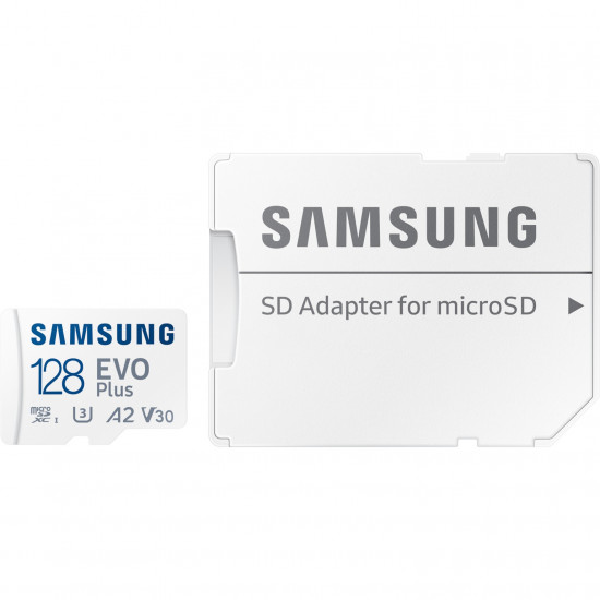 CARD 128GB Samsung EVO PLUS microSDXC UHS-I U3 inkl. SD Adapter