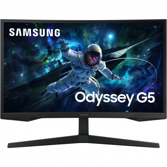 68,6cm/27inch (2560x1440) Samsung Odyssey G5 S27CG552EU 16:9 QHD Curved 1ms 165Hz HDR10 HDMI DP Black