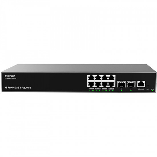 8P Grandstream GWN7811P 8x Port PoE Layer 3 Managed Netzwerk Switch