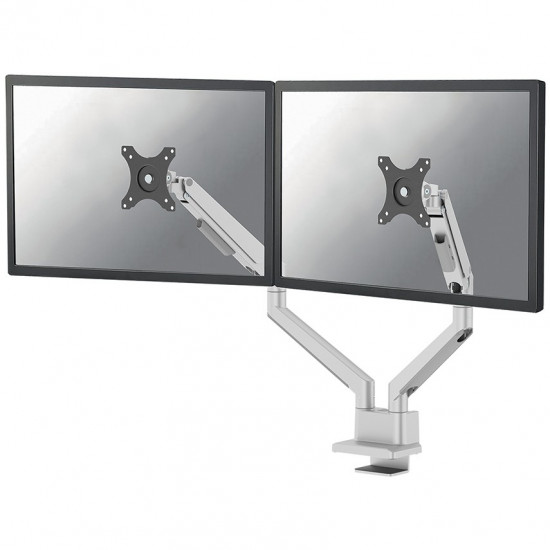 Neomounts DS70-250SL2 Tischhalterung f r 2 Monitore bis 81cm 32inch 9KG Silber