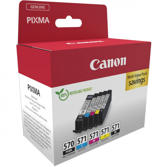 Canon Tinte PGI-570/CLI-571 0372C006 5er Multipack (PGBK/BKMCY)