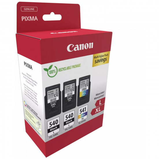 Canon Tinte PG-540L/CL-541XL 5224B017 3er Multipack (2xBK/Color)