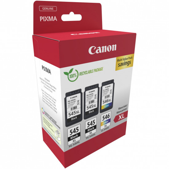 Canon Tinte PG-545XL/CL-546XL 8283B013 3er Multipack (2xBK/Color)