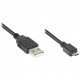 GoodConnections USB 2.0 A Micro-B (ST-ST) 1m Adapterkabel Schwarz