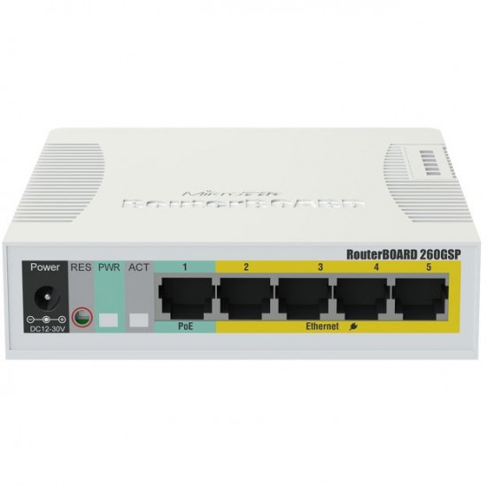 5P+1 Mikrotik CSS106-1G-4P-1S POE M