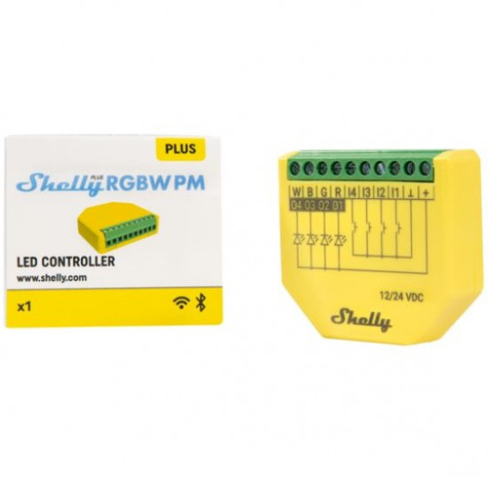 Shelly Relais inchPlus RGBW PMinch WLAN Bluetooth LED Lichtcontroller Unterputz