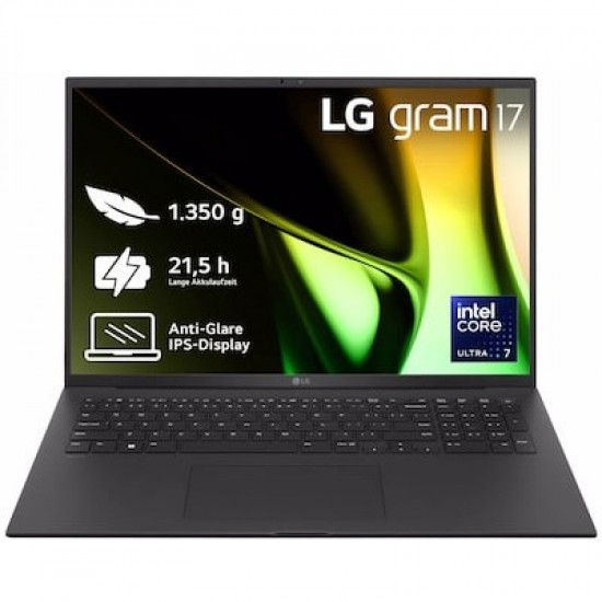 LG gram 17Z90S-G.AP78G CU7 155H/16GB/1TBSSD/W11Pro black - Keyboard layout might be German