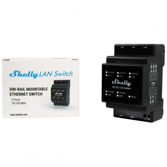 Shelly Relais inchSwitchinch 5 Ports 10/100 Mbit