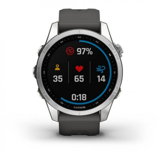 Garmin fenix 7S graphit silver