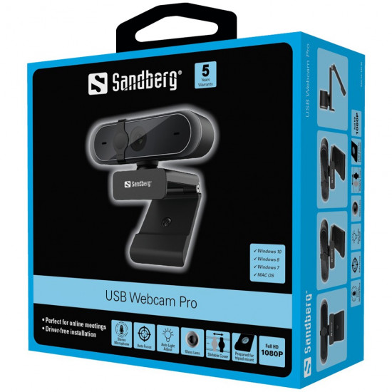 Sandberg 133-95 Webcam Pro 1920x1080 Full HD