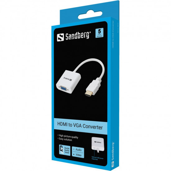 Sandberg HDMI VGA (ST-BU) Adapter Wei 