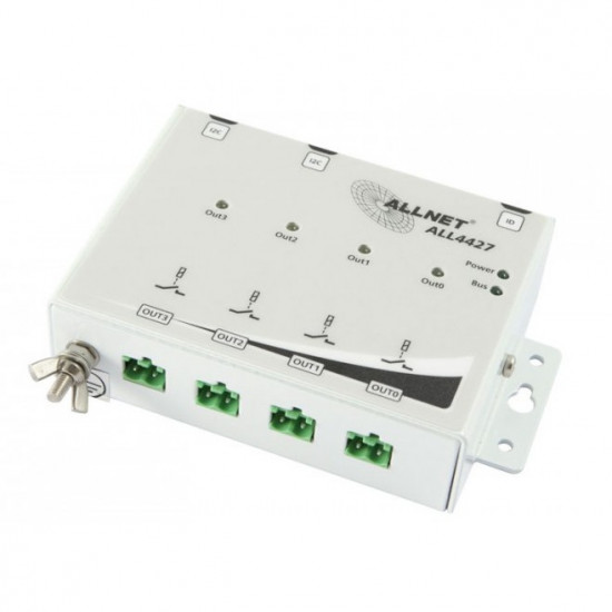 ALLNET MSR IO ALL4427 / 4 Port 250V/10A Relais im Geh use AUSGANG