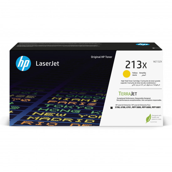 HP Toner 213X W2132X Gelb bis zu 6.000 Seiten