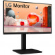 61cm/24inch (1920x1080) LG 24BA550-B 16:9 FHD IPS 5ms 100Hz DP HDMI VGA USB Speaker Pivot Black