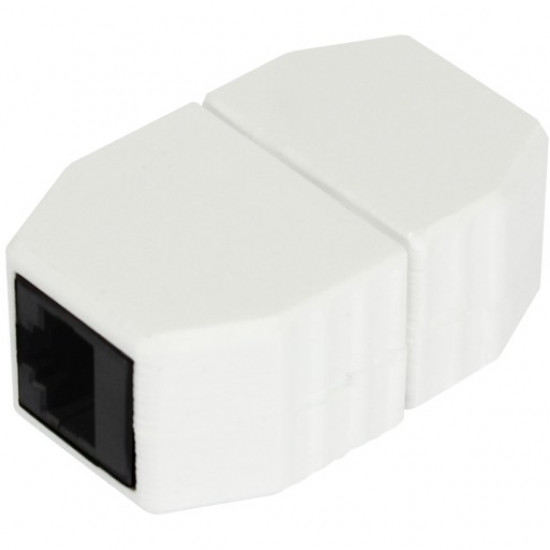 ALLNET TP-TP Kupplung CAT6A Buchse 1:1 8-pol. RJ45 magnetische Sicherungskupplung Abwurfbuchse PoE f hig bis zu 10GBit