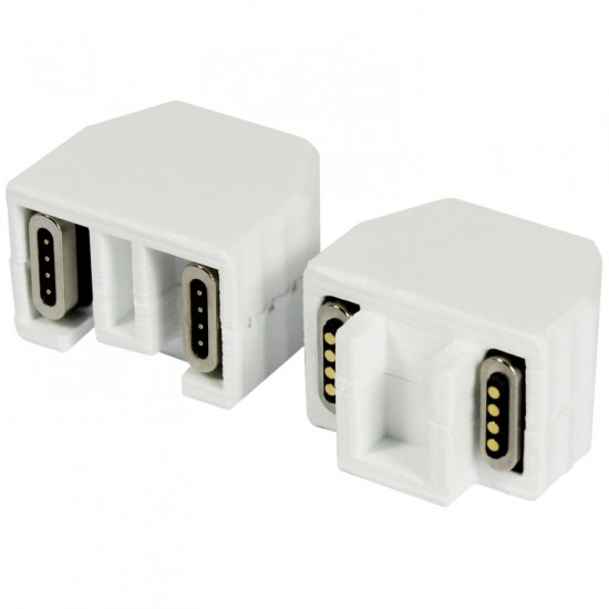 ALLNET TP-TP Kupplung CAT6A Buchse 1:1 8-pol. RJ45 magnetische Sicherungskupplung Abwurfbuchse PoE f hig bis zu 10GBit