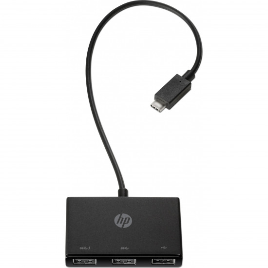 USB-C HUB 3Port HP SuperSpeed USB3.0 passiv Black