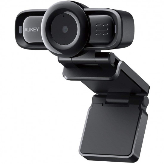 Aukey PC-LM3 Stream Series Autofocus Full HD Webcam with 1/3inch-CMOS Sensor black