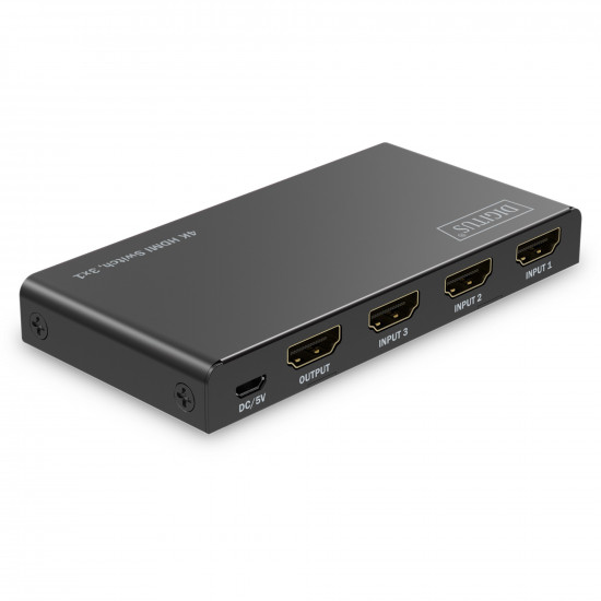 Digitus 4K HDMI Switch 3 Input 1 Output