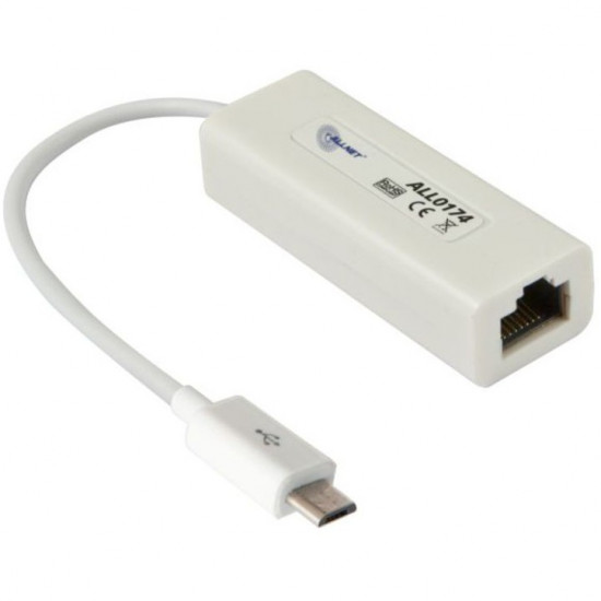 ALLNET Micro USB 2.0 - Fast Ethernet RJ45 Netzwerkkarte ALL0174 ALLTRAVEL