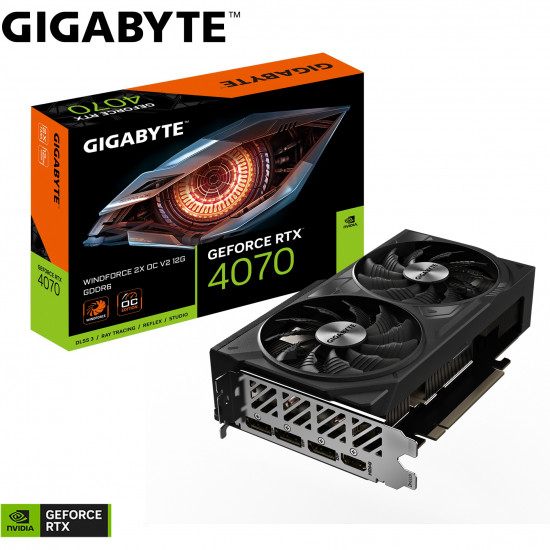 RTX 4070 12GB Gigabyte Windforce 2X OC V2 GDDR6