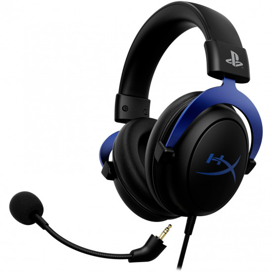 HP HyperX Cloud wired Gaming Headset Over-Ear - schwarz/blau