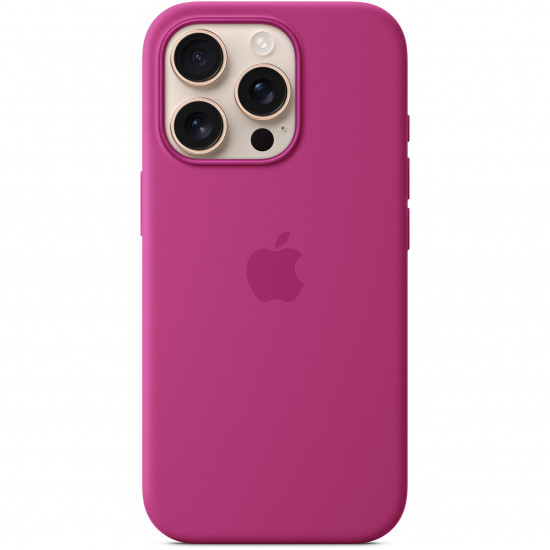 Apple iPhone16 Pro Silicone Case with MagSafe - Fuchsia