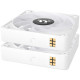 120mm Thermaltake CT120 EX ARGB Sync PC Cooling Fan White 3 Fan Pack