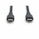 Digitus USB-C 2.0 (ST-ST) 1m Ladekabel Silikon 60W Schwarz