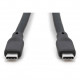 Digitus USB-C 3.2 (ST-ST) 0,5m Anschlusskabel Silikon 4K 100W Schwarz