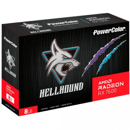 RX 7600 8GB PowerColor Hellhound Radeon GDDR6