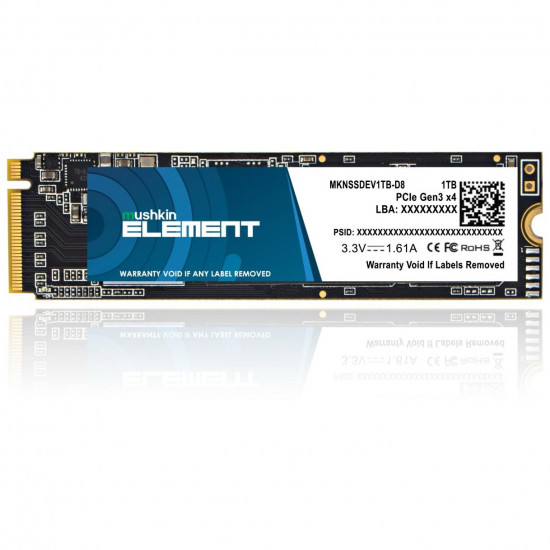 M.2 1TB Mushkin Element NVMe PCIe3.0 x 4