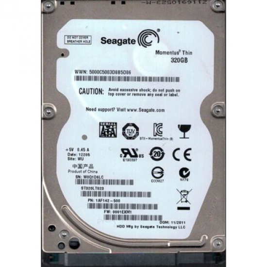 320GB Seagate Momentus 9.5mm 2.5