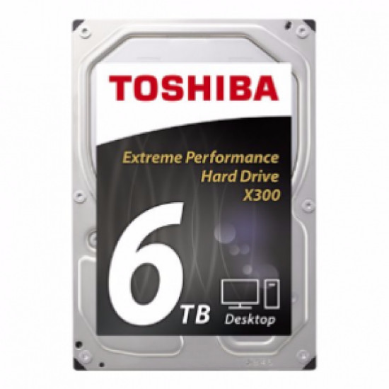 6TB Toshiba, 7200RPM, 64MB, 6Gbps, Desktop SATA HD