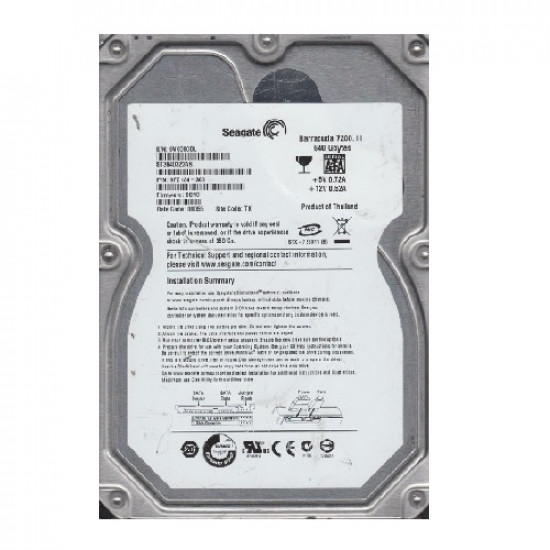 640GB Seagate, 7200rpm, SATA-3Gb/s, 3.5