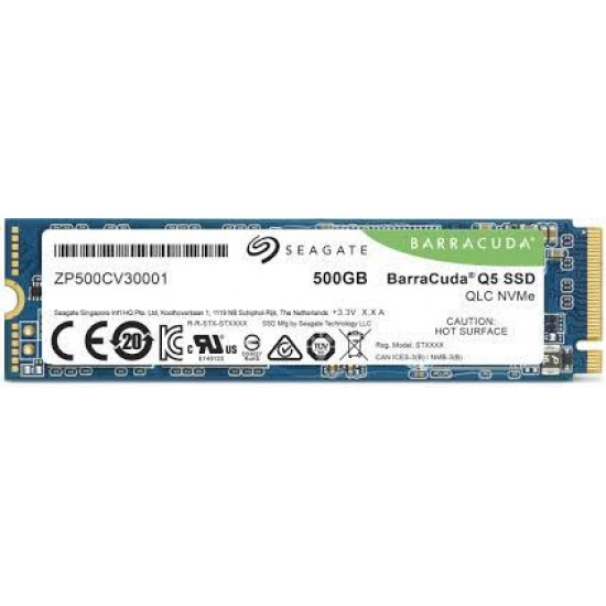 500GB Seagate BarraCuda Q5, M.2 (2280), PCIe Gen3 x4, NVME SSD