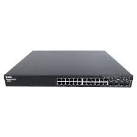 Dell PowerConnect 6224P Series, 24 Port Gigabit POE, SFP+ Ethernet Network Switch (2x Uplink Bays up to 10G)