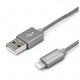 Cirago Lightning Braided Cable 6FT Gray