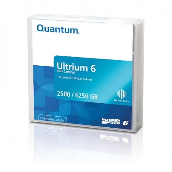 Quantum LTO-6 (2.5TB / 6.25TB) Ultrium Tape Media Cartridge