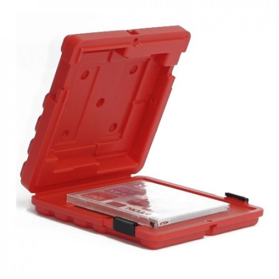 Turtle Perm-a-Store Mailer1 with 4mm Caddy insert, 2/1 Capacity Red