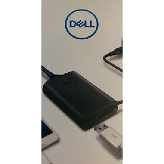 Dell Power Adapter Plus 45W with Extra USB-A Port 